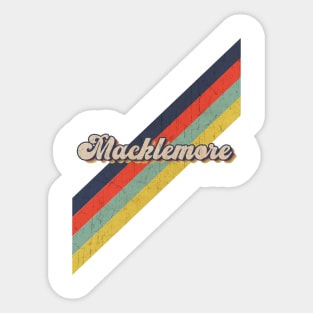 retro vintage color Macklemore Sticker